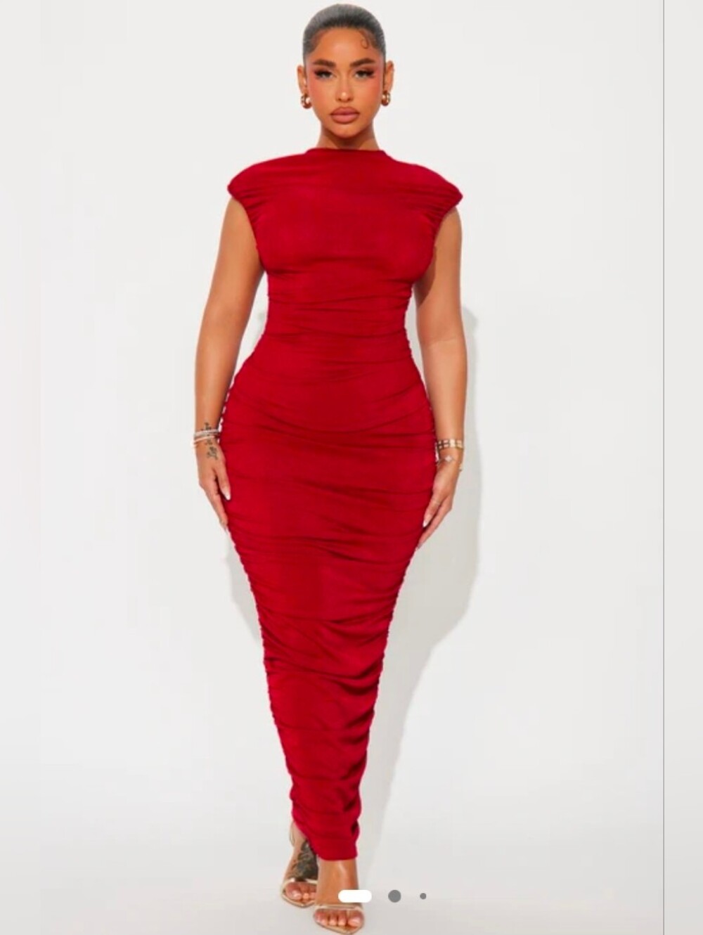 NWT/ Fashion Nova Sofie Ruched Maxi Dress 2X